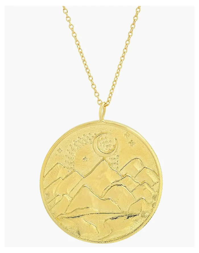 Women STUDIO GRUN Mountain Necklace Gold Madewell Necklaces
