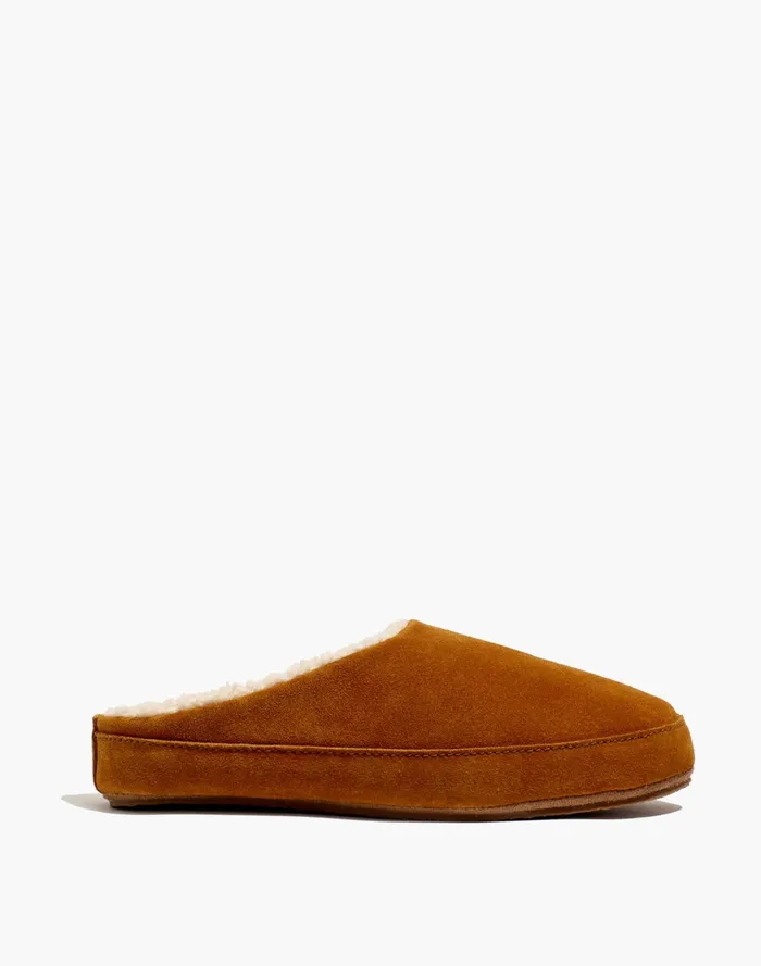 Women Suede Scuff Slippers Golden Pecan Madewell Slippers Women Suede Scuff Slippers Golden Pecan Madewell Slippers