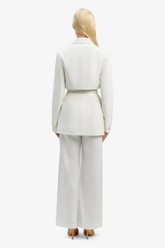 Women Suiting Bardot Cassian Cut Out Blazer In Ivory Ivory Women Suiting Bardot Cassian Cut Out Blazer In Ivory Ivory