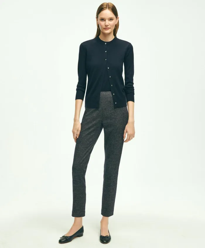 Women Supima Cotton Cardigan Navy Brooks Brothers Sweaters