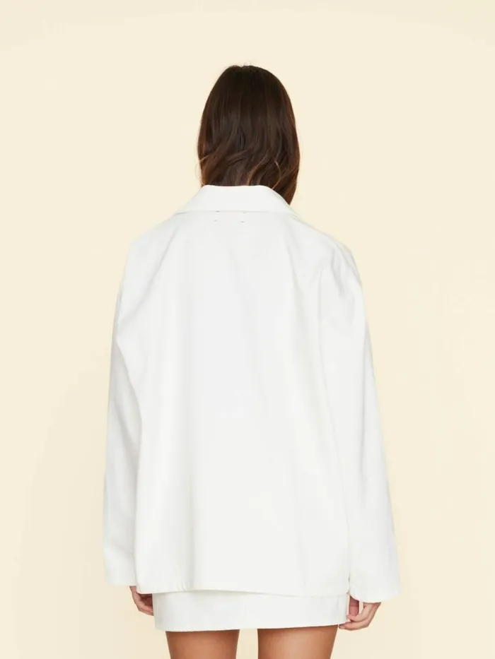 Women Sweaters and Jackets Xirena White Stanford Denim Jacket