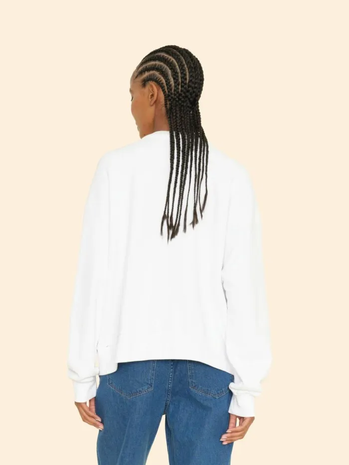 Women Sweats and Tees Xirena White Benny Cardigan