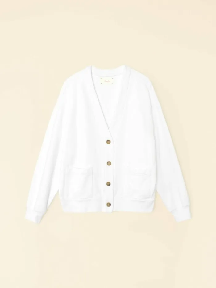 Women Sweats and Tees Xirena White Benny Cardigan