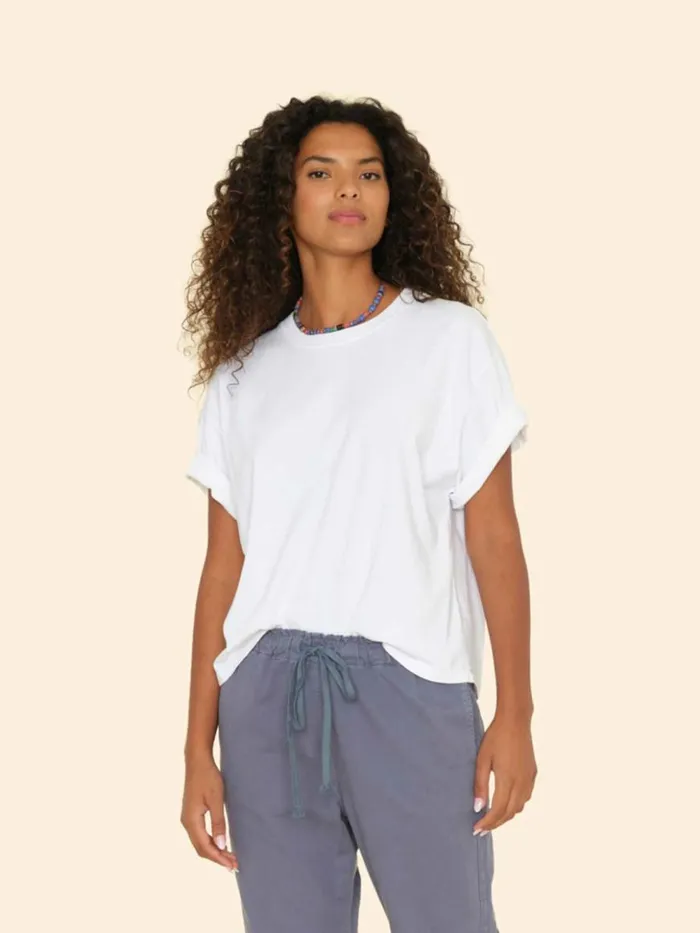 Women Sweats and Tees Xirena White Palmer Tee