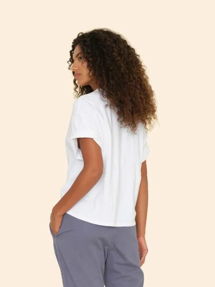 Women Sweats and Tees Xirena White Palmer Tee