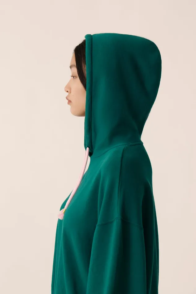 Women Sweatshirt Joah Epicea Sweat Coton Vert Des Petits Hauts TShirts and Sweatshirts