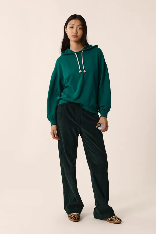 Women Sweatshirt Joah Epicea Sweat Coton Vert Des Petits Hauts TShirts and Sweatshirts