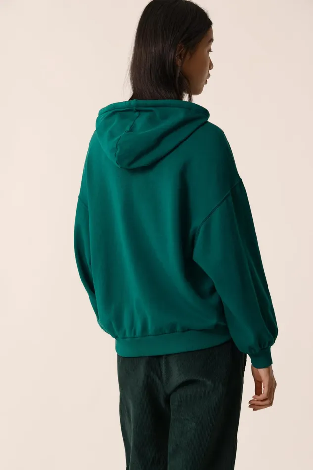 Women Sweatshirt Joah Epicea Sweat Coton Vert Des Petits Hauts TShirts and Sweatshirts
