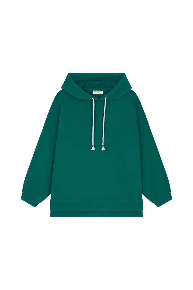 Women Sweatshirt Joah Epicea Sweat Coton Vert Des Petits Hauts TShirts and Sweatshirts