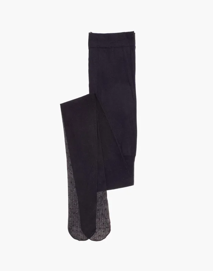 Women Swiss Dot Tights True Black Madewell Socks