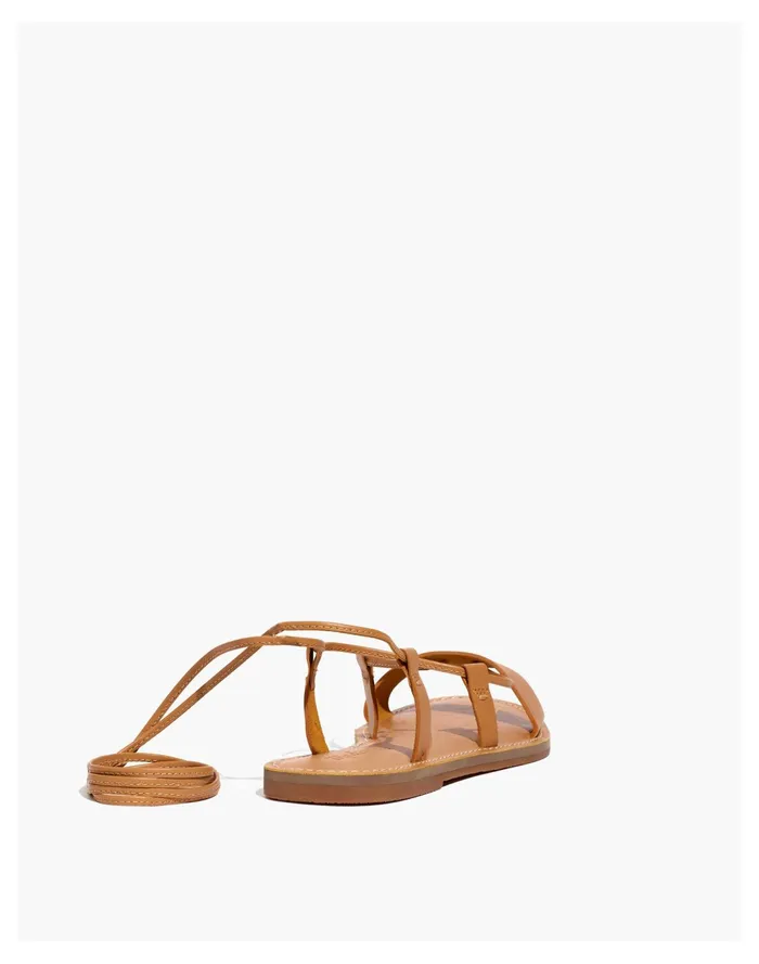 Women The Boardwalk Lace Up Sandal In Leather Desert Camel Madewell Sandals Women The Boardwalk Lace Up Sandal In Leather Desert Camel Madewell Sandals