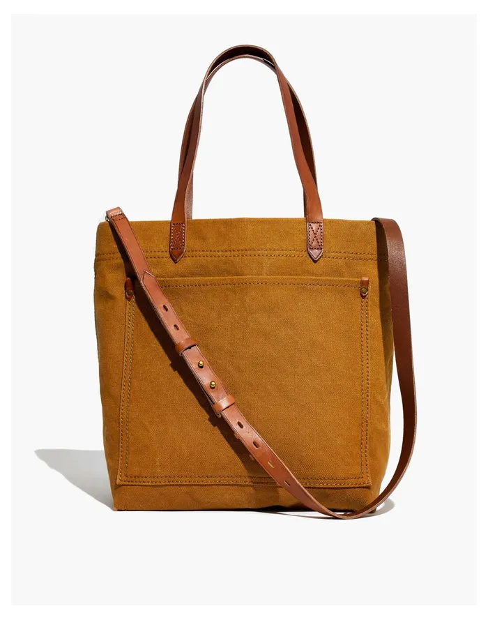 Women The Canvas Medium Transport Tote Acorn Madewell Bag Straps