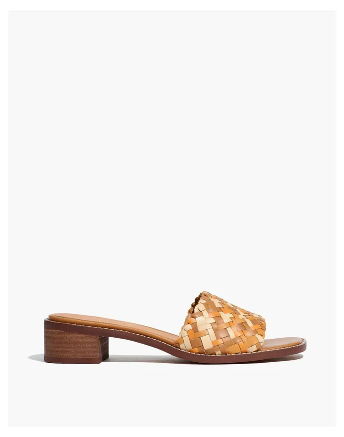 Women The Cassady Mule In Woven Leather Mulled Cider Multi Madewell Sandals Women The Cassady Mule In Woven Leather Mulled Cider Multi Madewell Sandals
