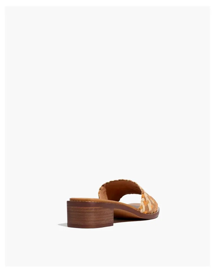 Women The Cassady Mule In Woven Leather Mulled Cider Multi Madewell Sandals Women The Cassady Mule In Woven Leather Mulled Cider Multi Madewell Sandals