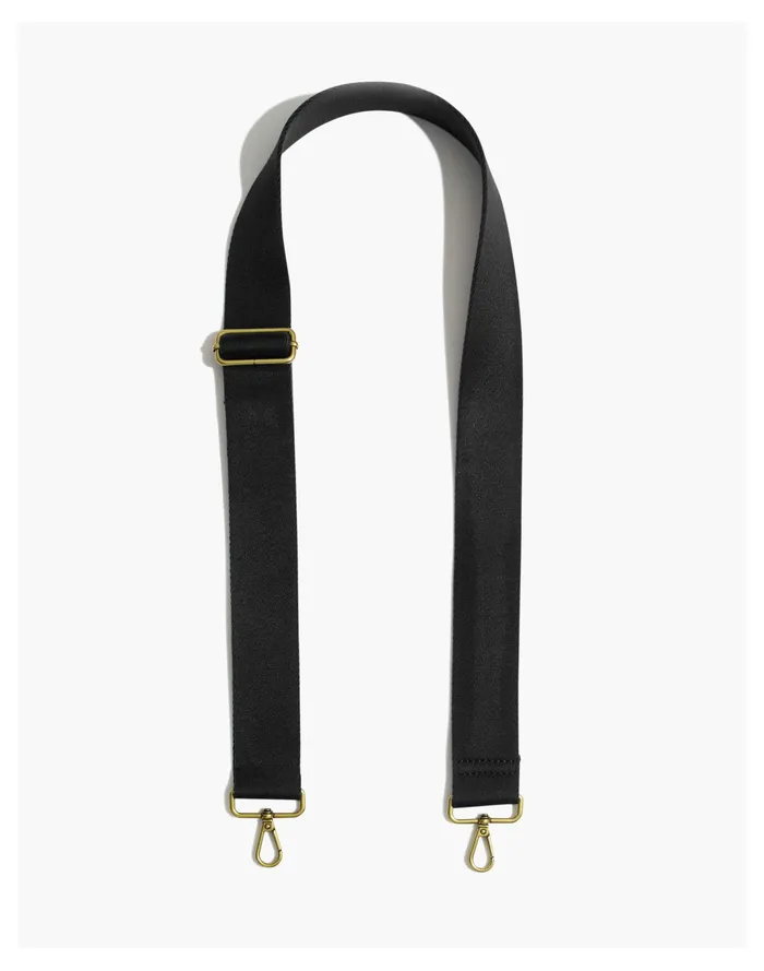 Women The Crossbody Bag Strap True Black Madewell Bag Straps