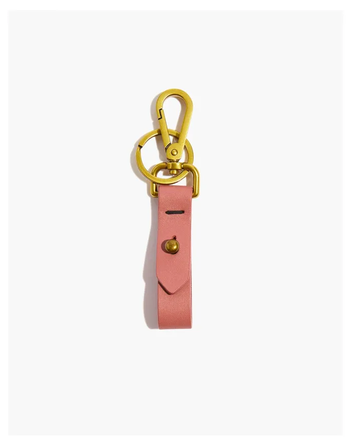Women The Front Door Key Fob In Leather Vintage Quartz Madewell Pouches and Wallets