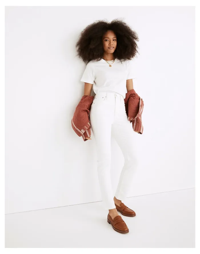 Women The High Rise Perfect Vintage Jean In Tile White Tile White Madewell Jeans