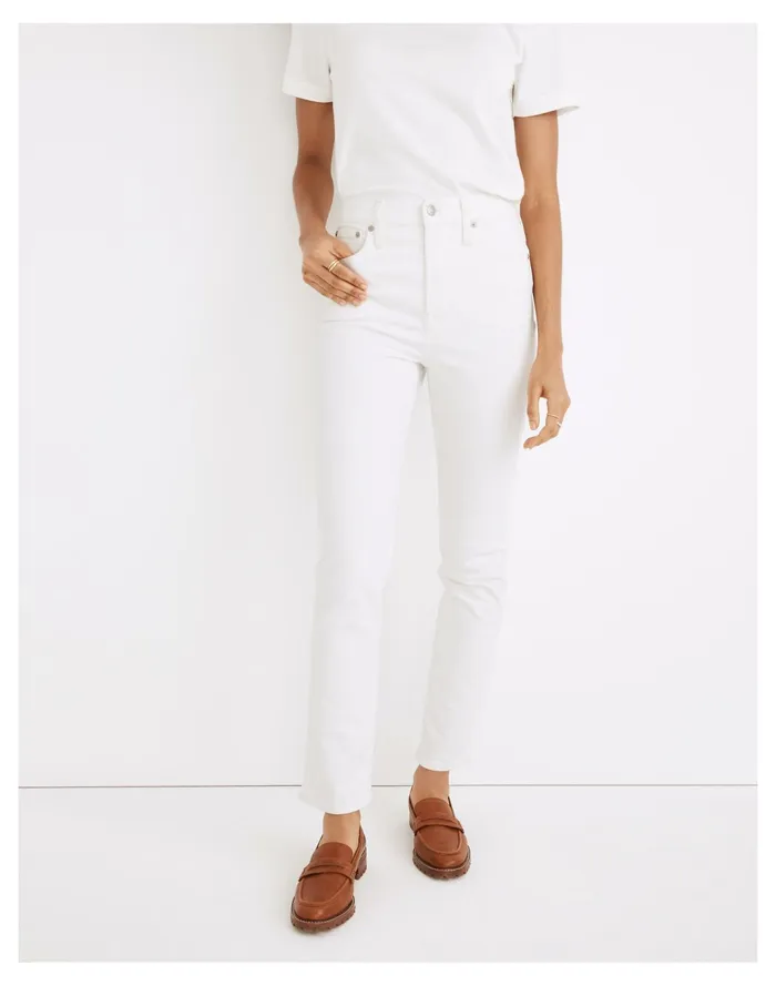 Women The High Rise Perfect Vintage Jean In Tile White Tile White Madewell Jeans Women The High Rise Perfect Vintage Jean In Tile White Tile White Madewell Jeans