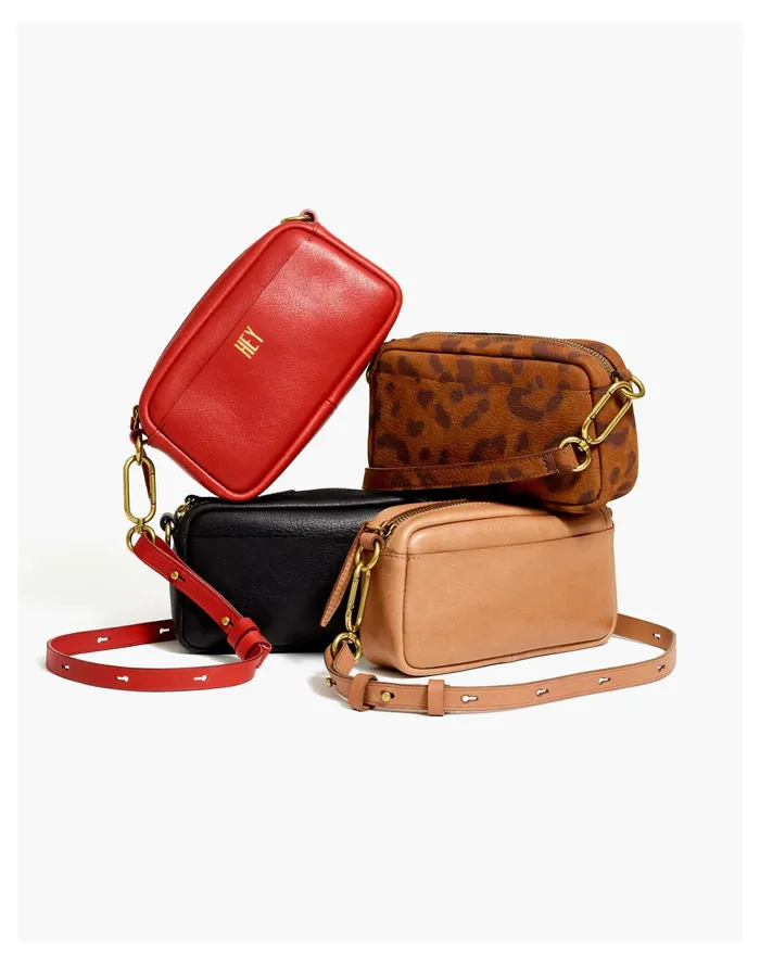 Women The Leather Carabiner Mini Crossbody Bag True Black Madewell Crossbody Bags Women The Leather Carabiner Mini Crossbody Bag True Black Madewell Crossbody Bags
