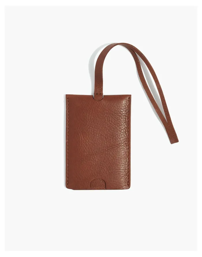 Women The Leather Luggage Tag English Saddle Madewell Luggage and Travel