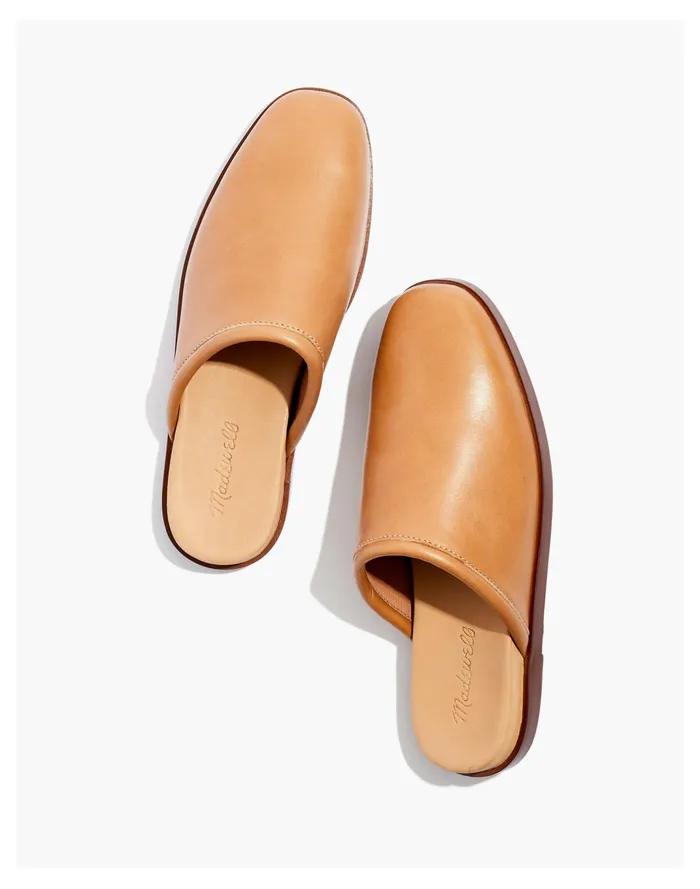Women The Louisa Mule Amber Brown Madewell Flats