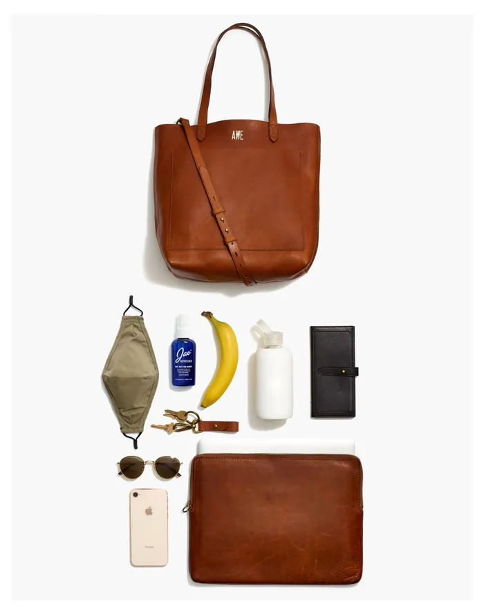 Women The Medium Transport Tote English Saddle Madewell Bag Straps Women The Medium Transport Tote English Saddle Madewell Bag Straps
