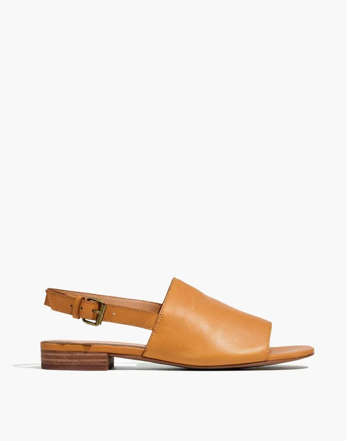 Women The Noelle Slingback Sandal In Leather Desert Camel Madewell Sandals Women The Noelle Slingback Sandal In Leather Desert Camel Madewell Sandals