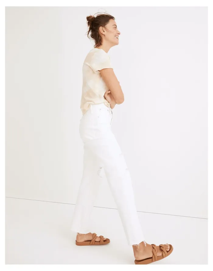 Women The Perfect Vintage Straight Jean In Tile White Tile White Madewell Jeans Women The Perfect Vintage Straight Jean In Tile White Tile White Madewell Jeans