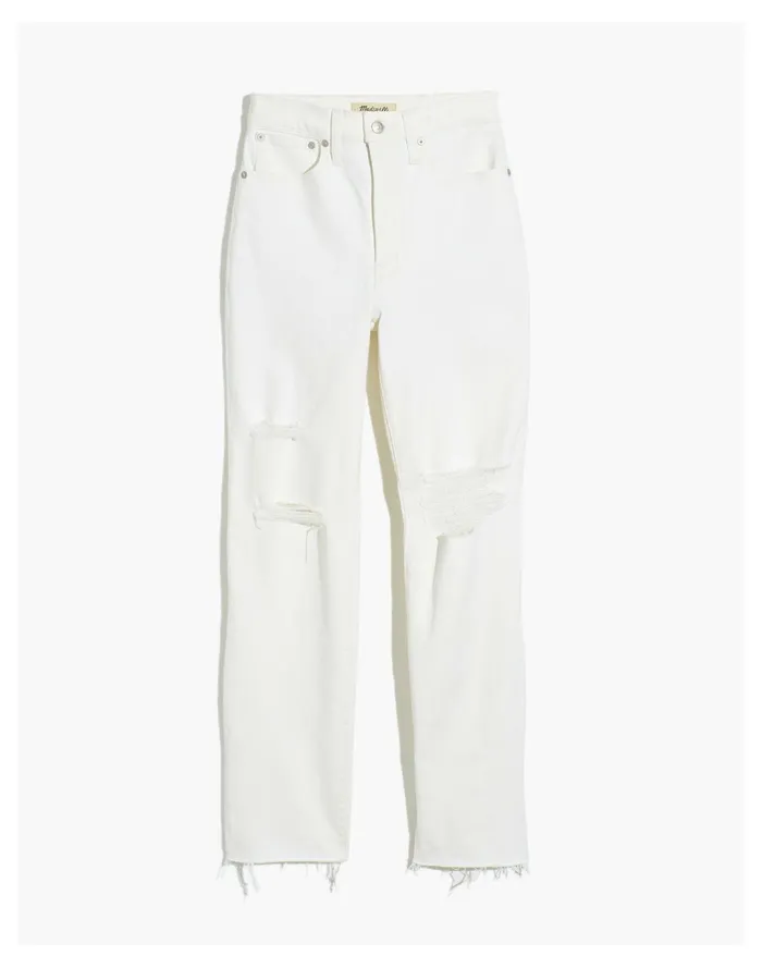Women The Perfect Vintage Straight Jean In Tile White Tile White Madewell Jeans Women The Perfect Vintage Straight Jean In Tile White Tile White Madewell Jeans