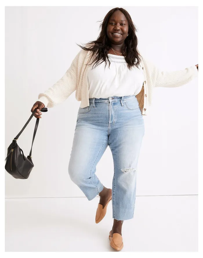 Women The Plus Curvy Perfect Vintage Jean In Coney Wash Coney Wash Madewell Jeans