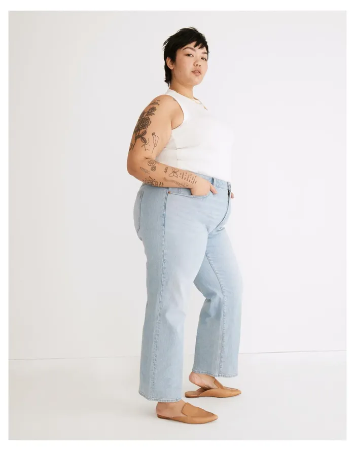 Women The Plus Perfect Vintage Wide Leg Crop Jean In Edmunds Wash Edmunds Wash Madewell Jeans Women The Plus Perfect Vintage Wide Leg Crop Jean In Edmunds Wash Edmunds Wash Madewell Jeans