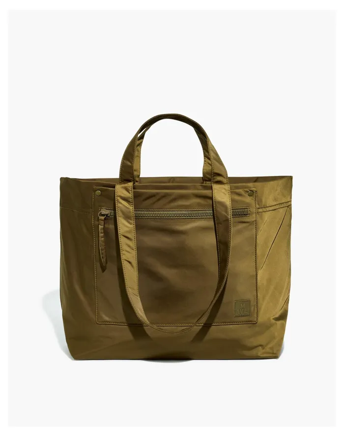 Women The Resourced Tote Bag Golden Spinach Madewell Luggage and Travel