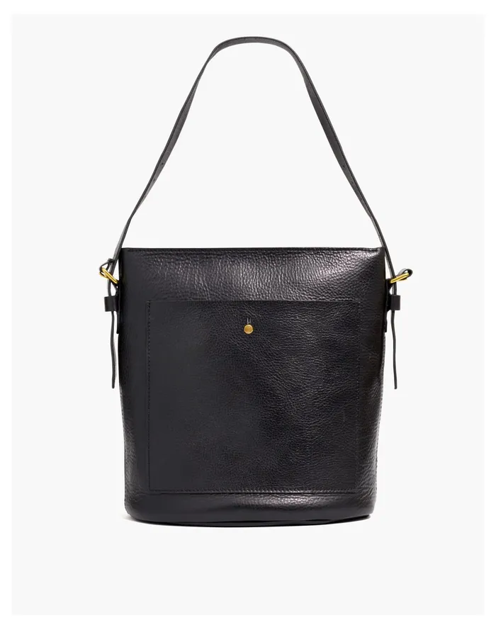 Women The Transport Bucket Bag True Black Madewell Totes