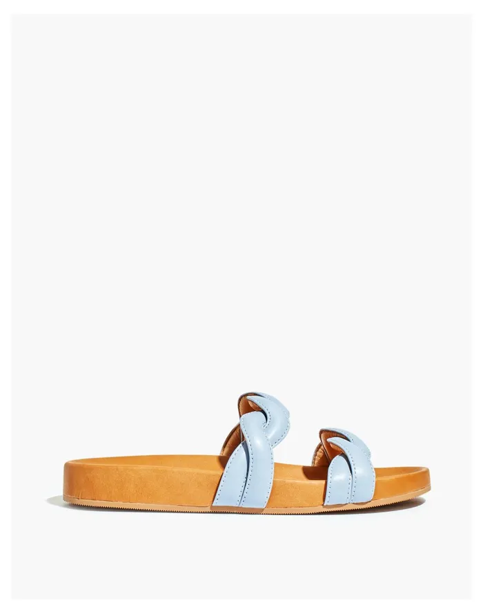 Women The Walker Slide Sandal Serene Blue Madewell Sandals Women The Walker Slide Sandal Serene Blue Madewell Sandals