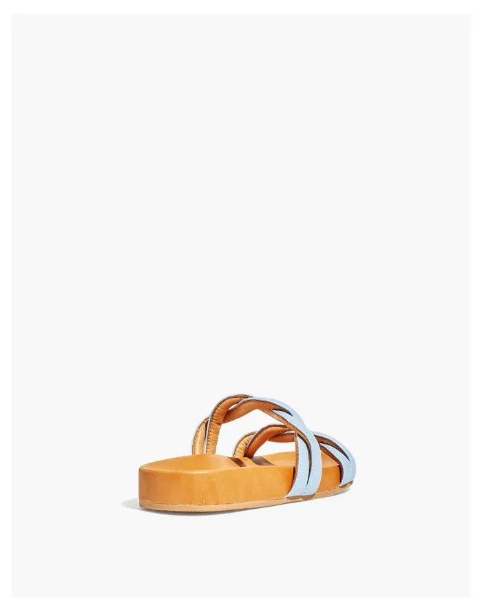 Women The Walker Slide Sandal Serene Blue Madewell Sandals Women The Walker Slide Sandal Serene Blue Madewell Sandals