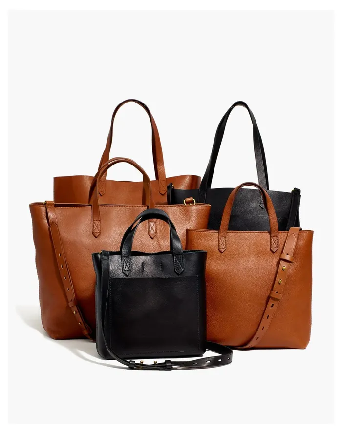 Women The Zip Top Medium Transport Tote English Saddle Madewell Bag Straps Women The Zip Top Medium Transport Tote English Saddle Madewell Bag Straps
