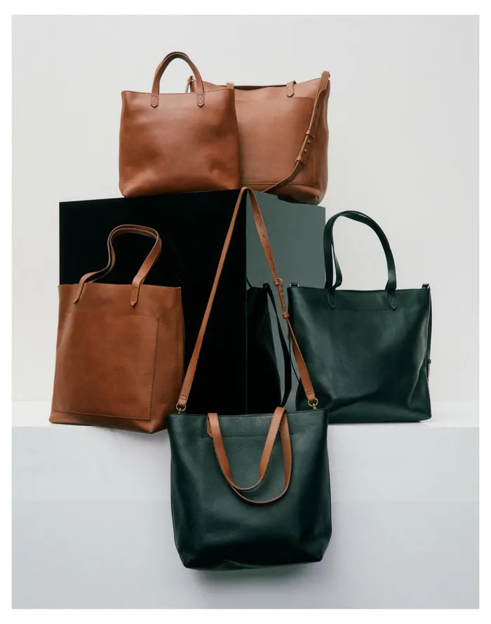 Women The Zip Top Medium Transport Tote English Saddle Madewell Bag Straps Women The Zip Top Medium Transport Tote English Saddle Madewell Bag Straps