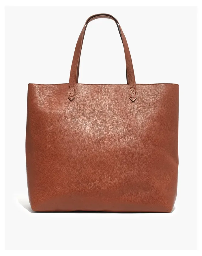 Women The Zip Top Transport Tote English Saddle Madewell Totes