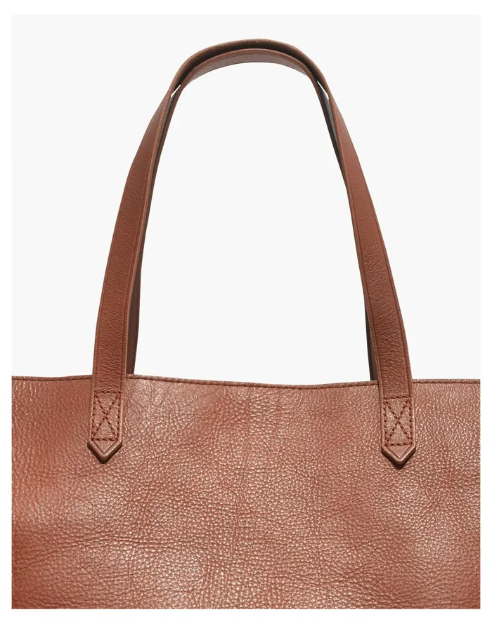 Women The Zip Top Transport Tote English Saddle Madewell Totes Women The Zip Top Transport Tote English Saddle Madewell Totes