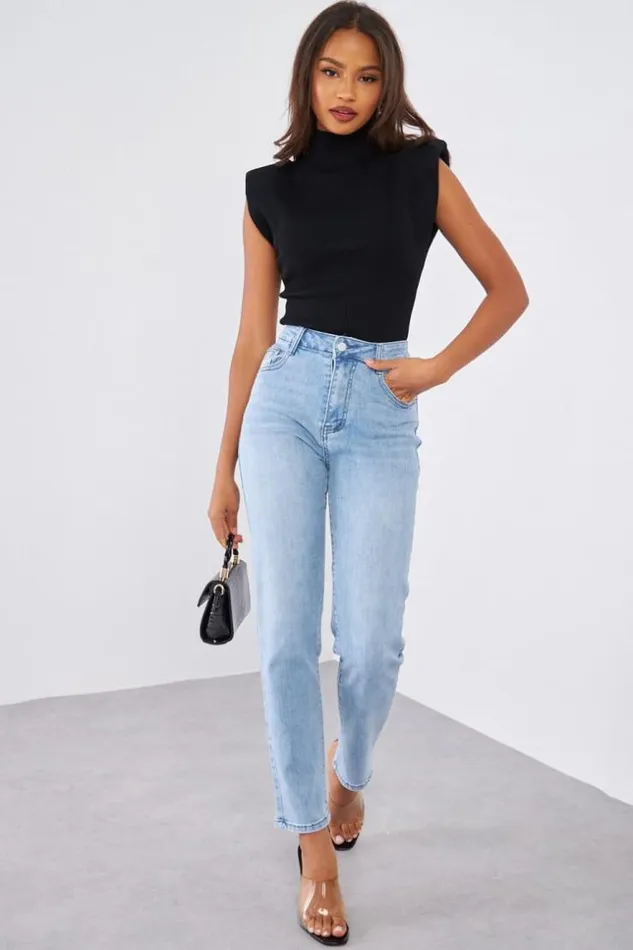 Women Top Noir paulettes Black Brentiny Paris Crop Tops
