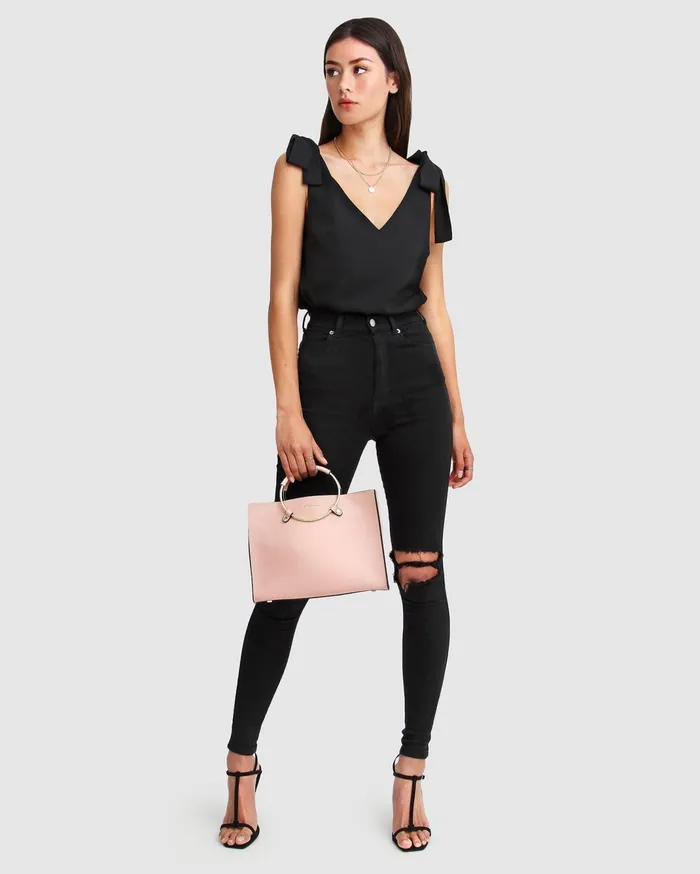 Women Tops Belle and Bloom Feel For You VNeck Top 8211 Black