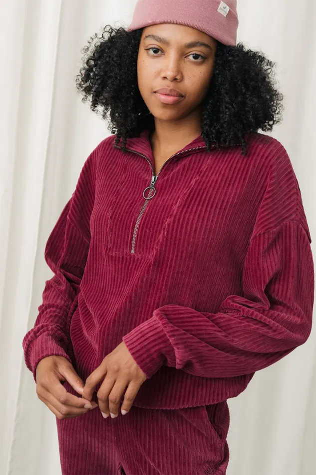 Women Tops Women 8211 Maribor 8211 Dark Cranberry TWOTHIRDS Loungewear