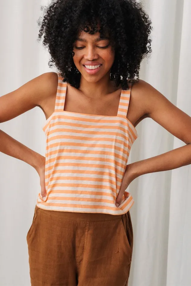 Women Tops Women 8211 Torsa 8211 Tangerine Stripes TWOTHIRDS Tops