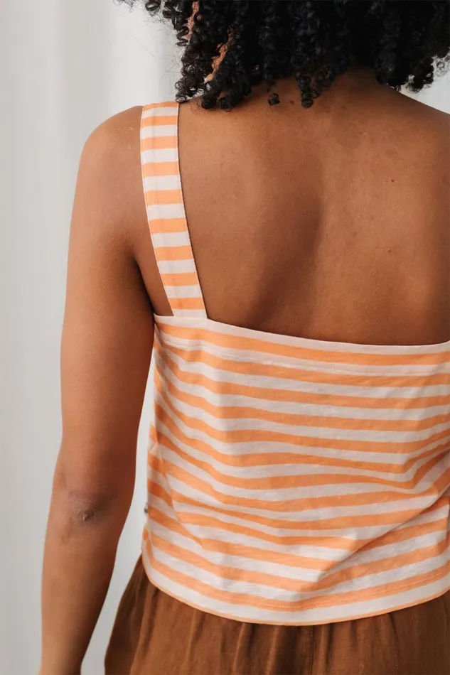 Women Tops Women 8211 Torsa 8211 Tangerine Stripes TWOTHIRDS Tops