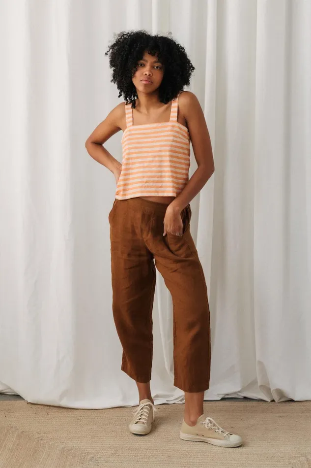 Women Tops Women 8211 Torsa 8211 Tangerine Stripes TWOTHIRDS Tops
