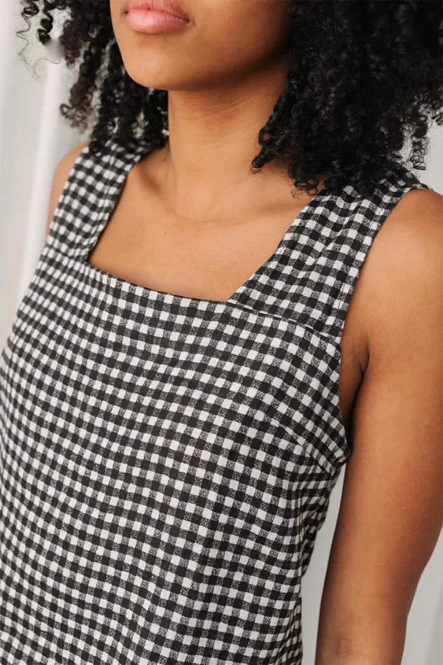 Women Tops Women 8211 Virmaila 8211 Vichy Black And White TWOTHIRDS Shirts
