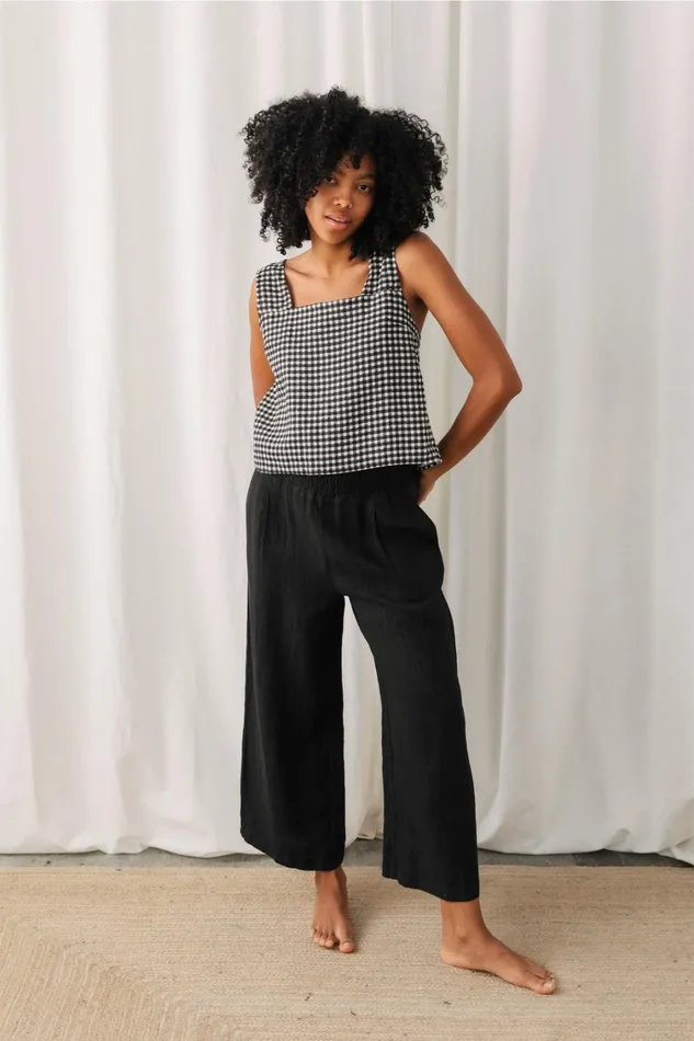 Women Tops Women 8211 Virmaila 8211 Vichy Black And White TWOTHIRDS Shirts