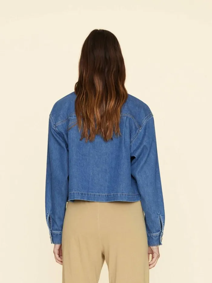 Women Tops Xirena Deep Indigo Nicky Denim Top