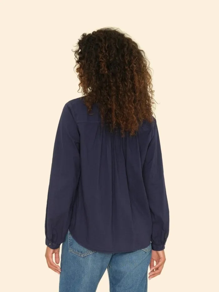 Women Tops Xirena Navy Caspian Top