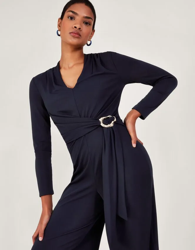 Women Toria Trim Jumpsuit Blue Monsoon Occasionwear